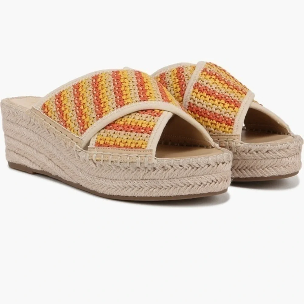 Vacay Vibes🆕Franco Sarto Pacifica Espadrille Platform Wedge Sandal ::NIB::